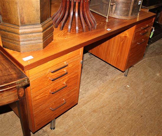 Modern teak office desk